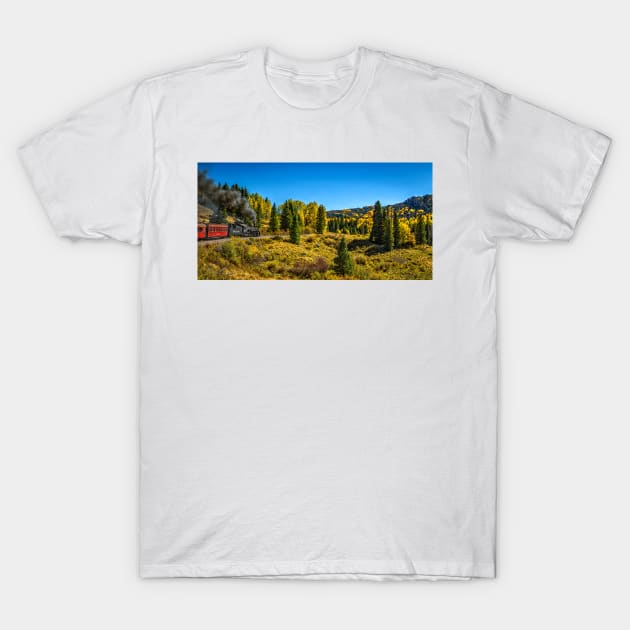 Cumbres and Toltec Narrow Gauge Railroad T-Shirt by Gestalt Imagery